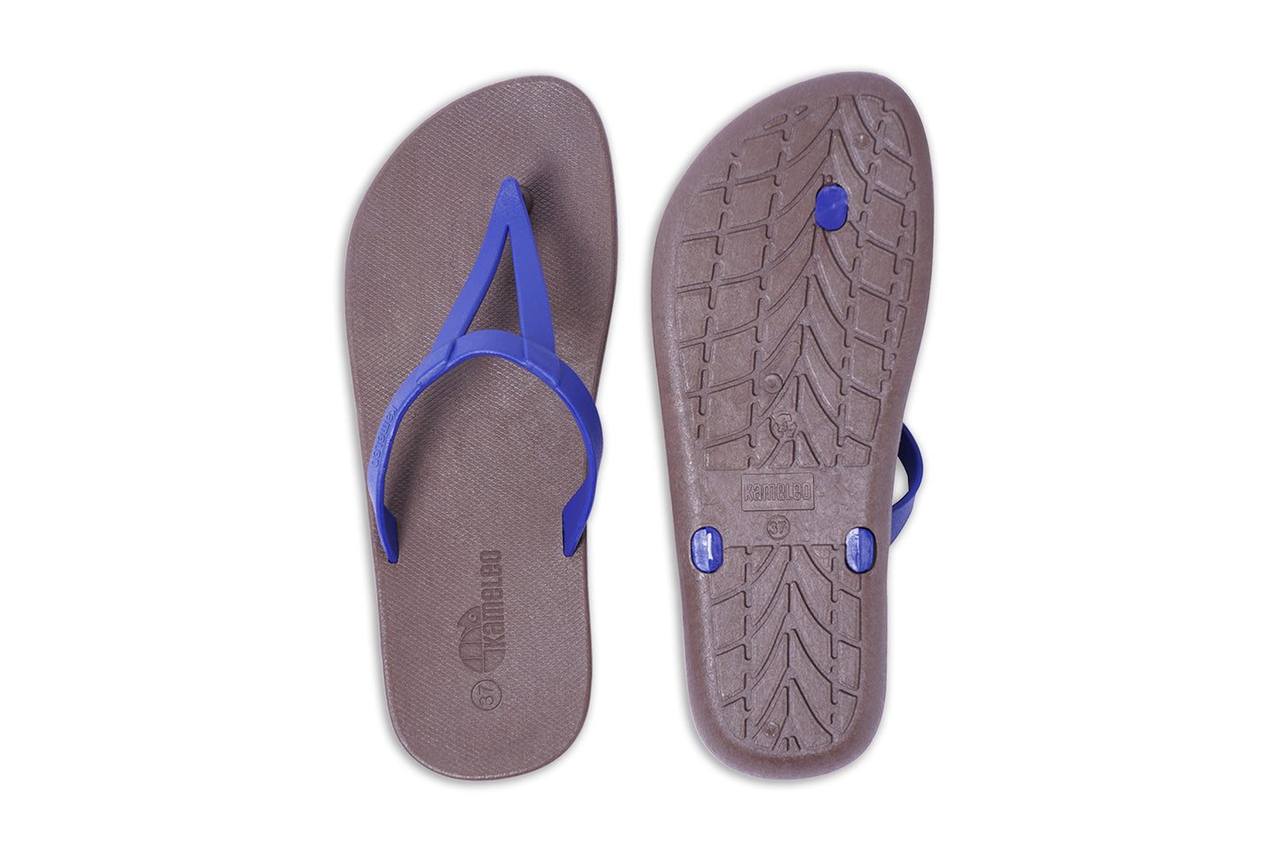 Eiffel Brown Sole Blue Strap