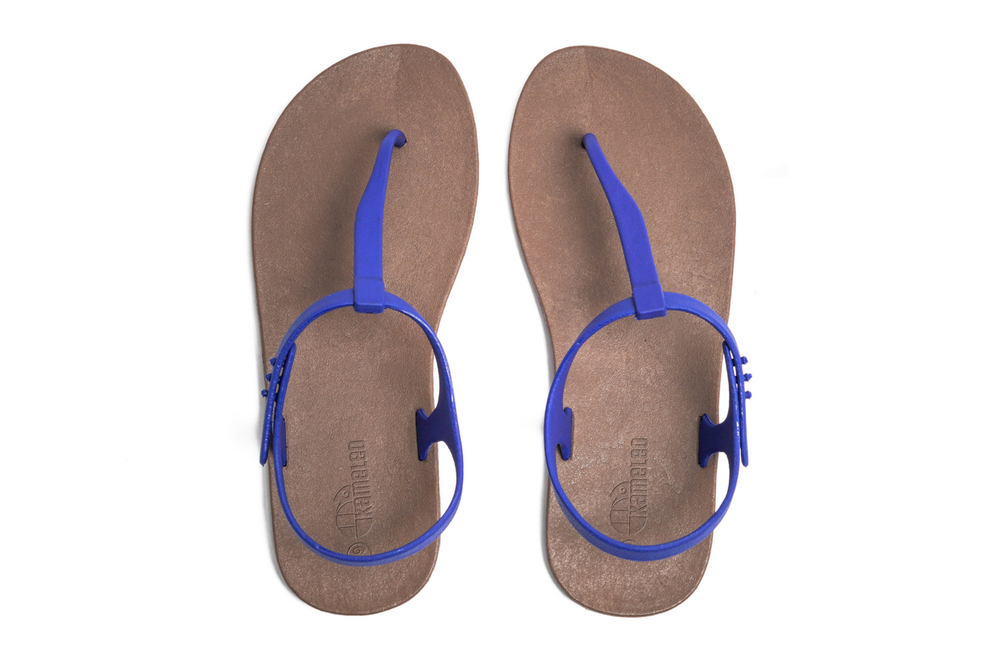 Saily Brown Sole Blue Strap