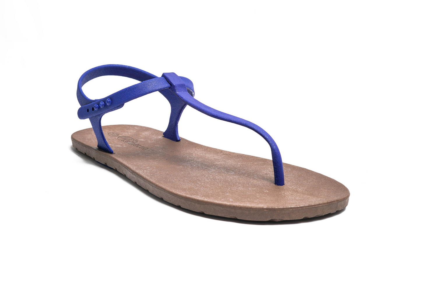 Saily Brown Sole Blue Strap