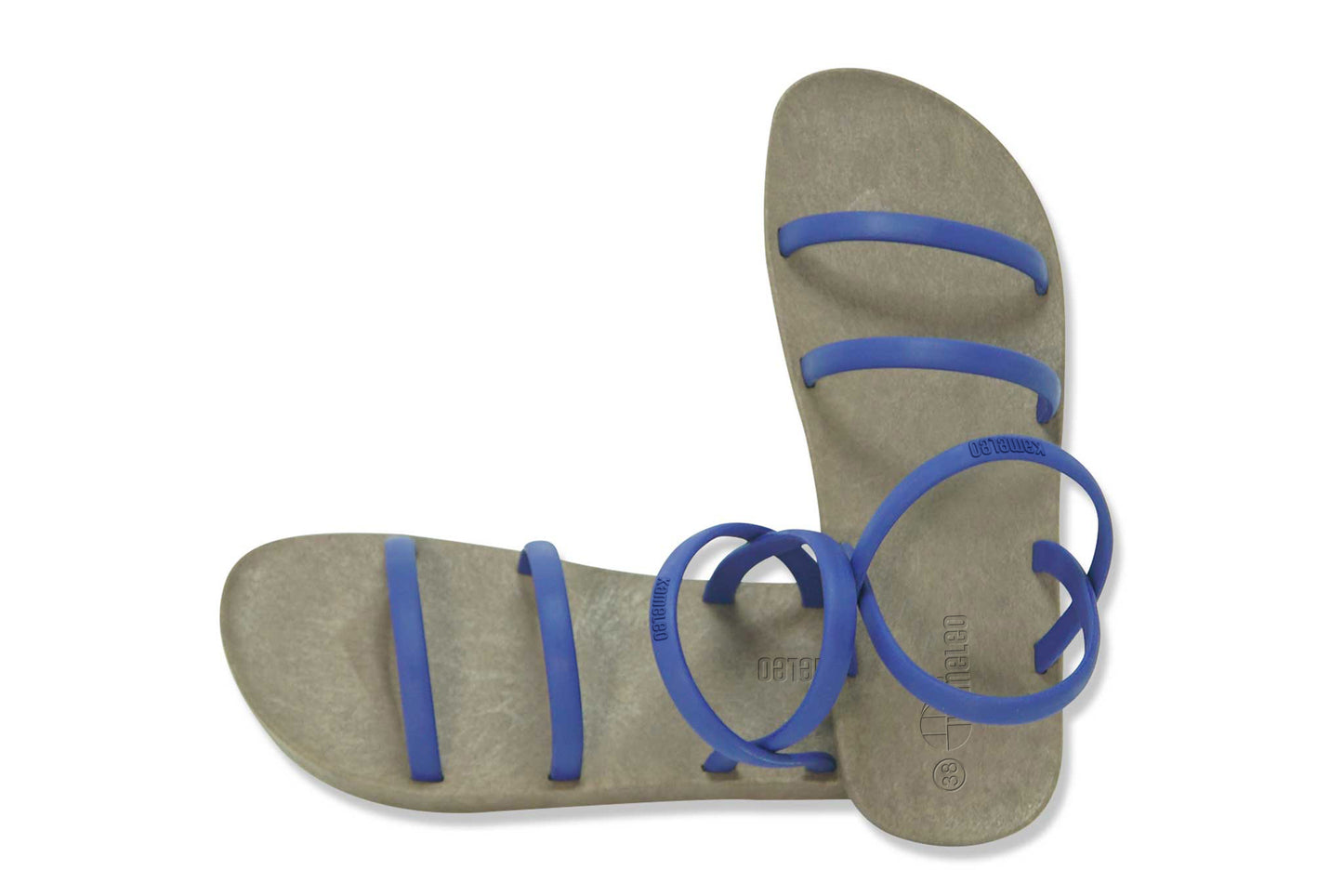 Twin Slim Brown Sole Blue Strap