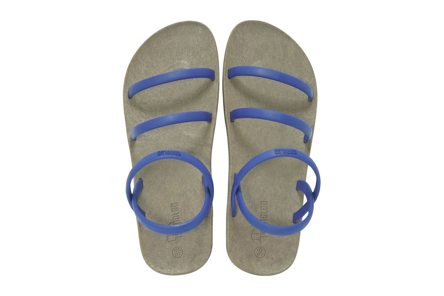 Twin Slim Brown Sole Blue Strap