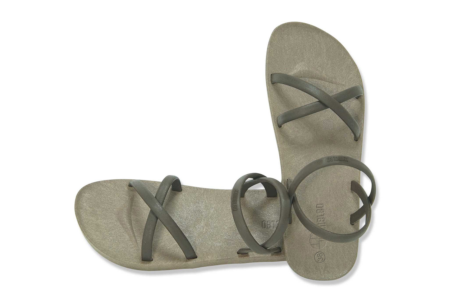 Cross Slim Brown Sole Brown Strap