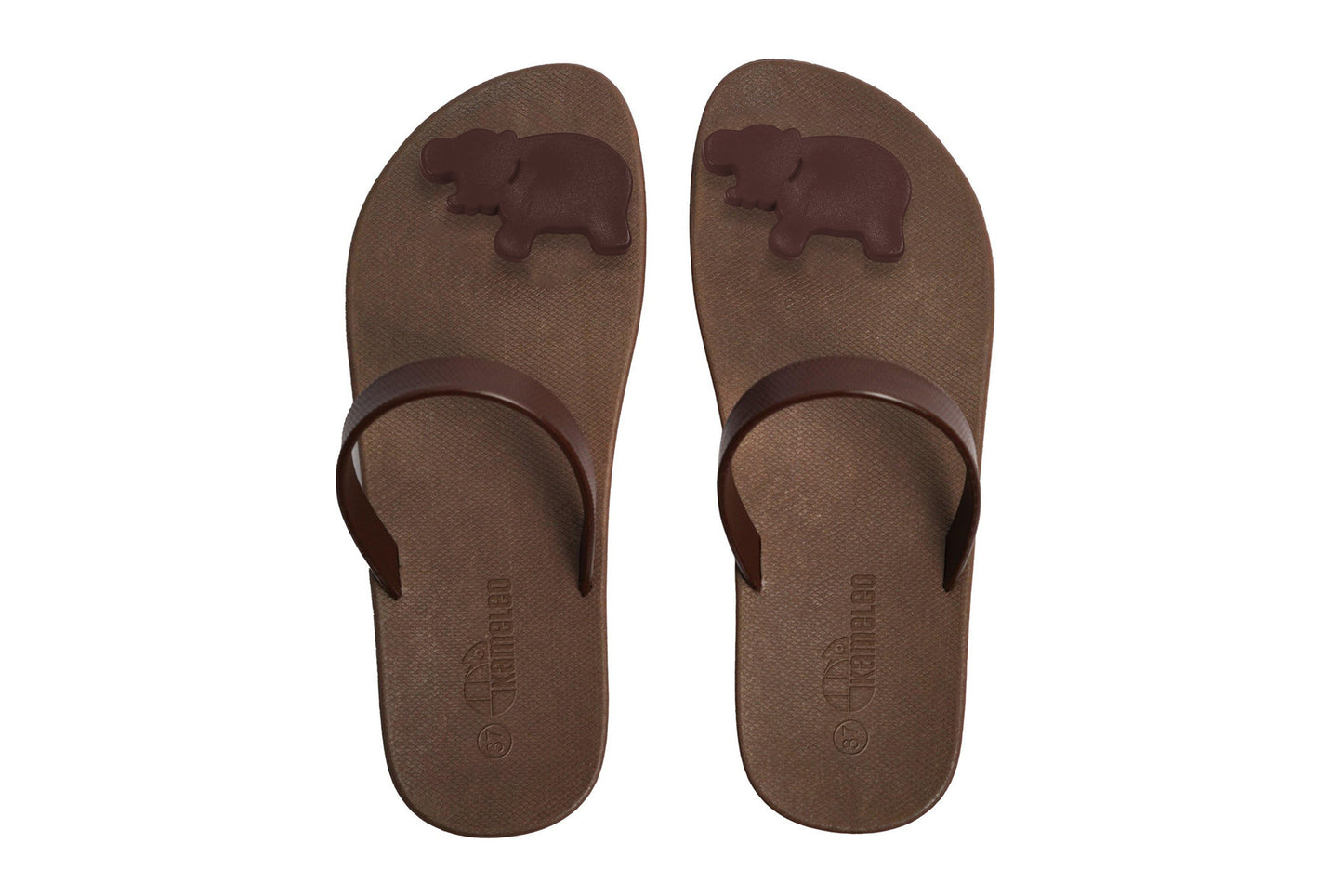 Poppi Hippo Brown Sole Brown Strap