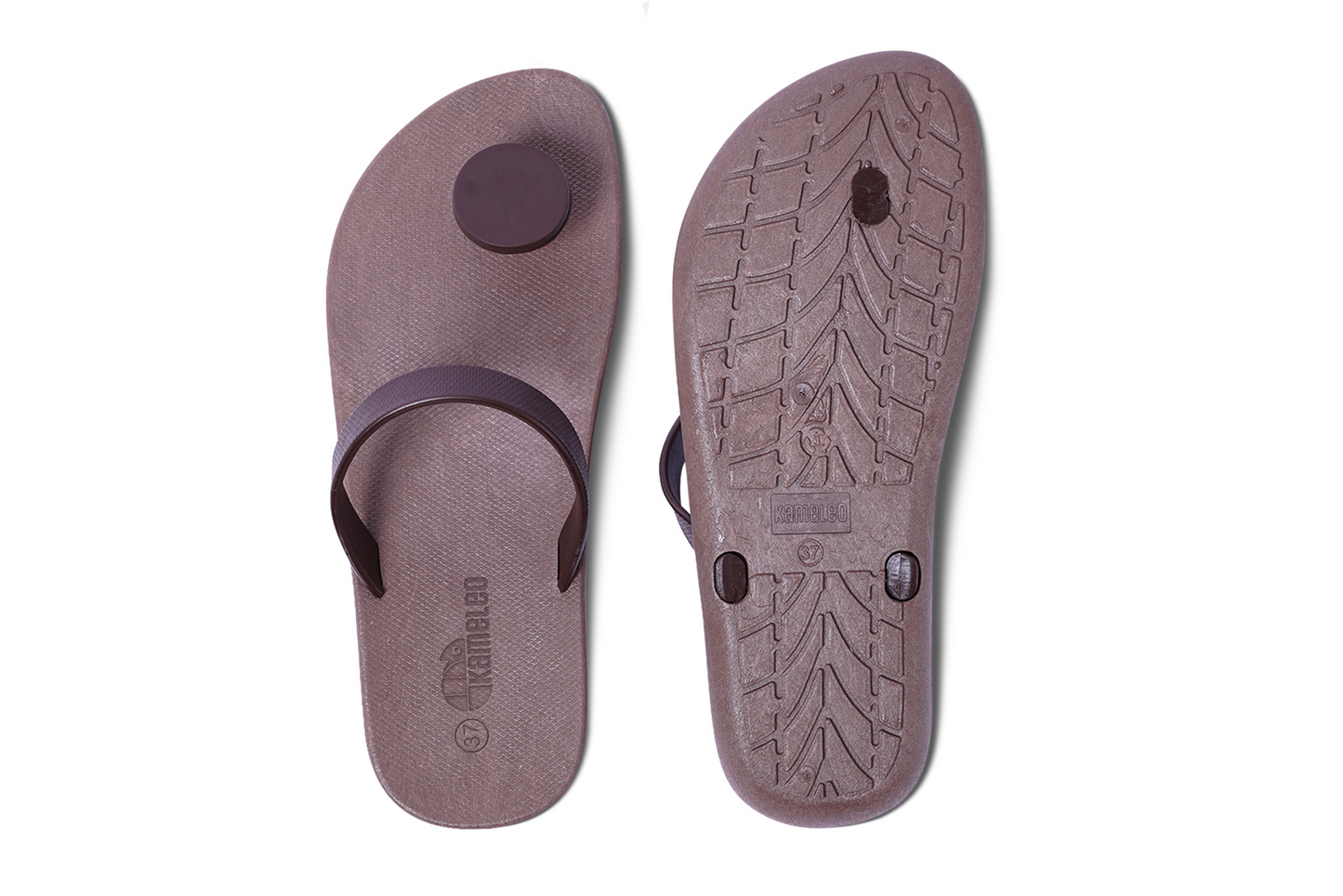 Poppi Dot Brown Sole Brown Strap