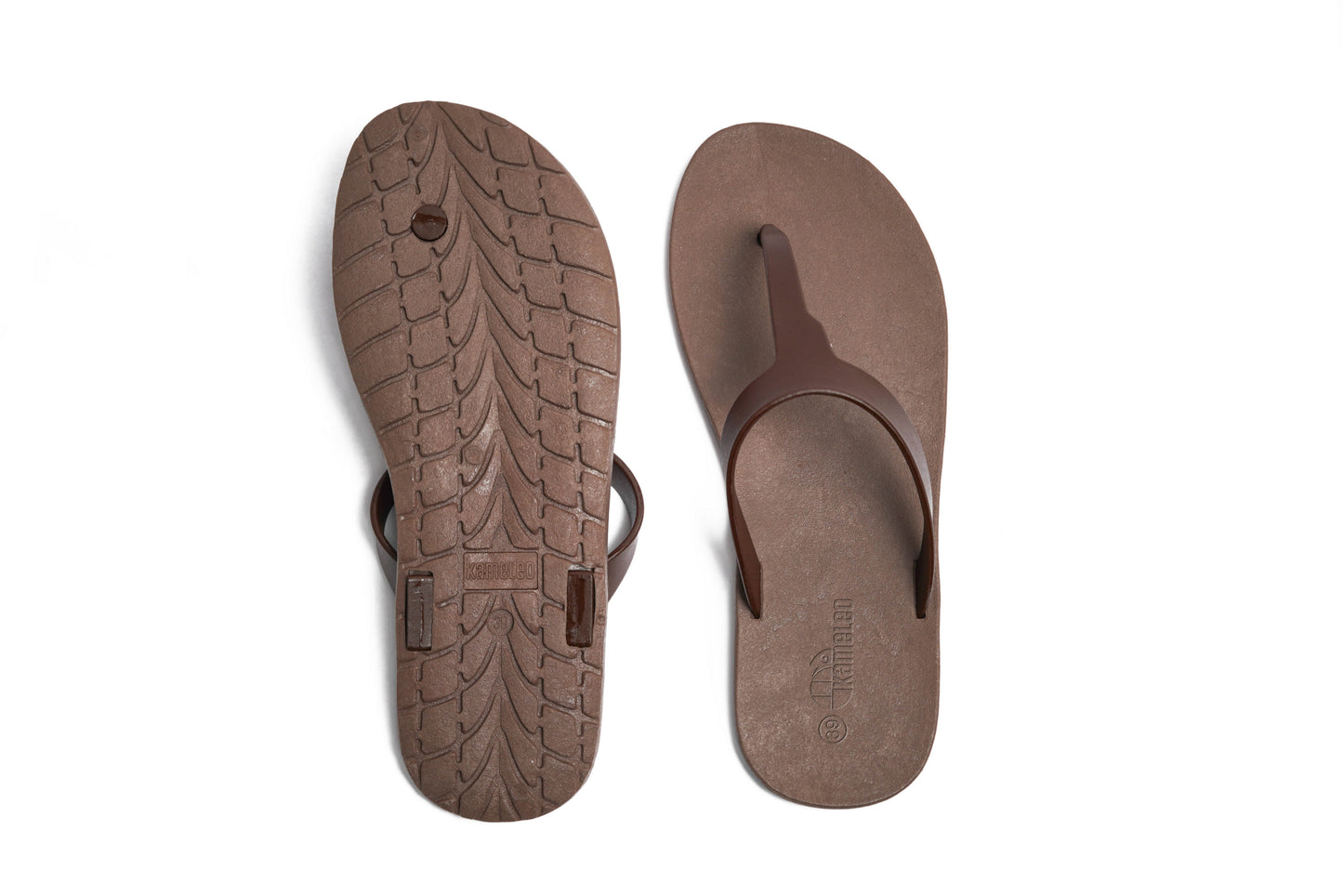 Thongs Brown Sole Brown Strap