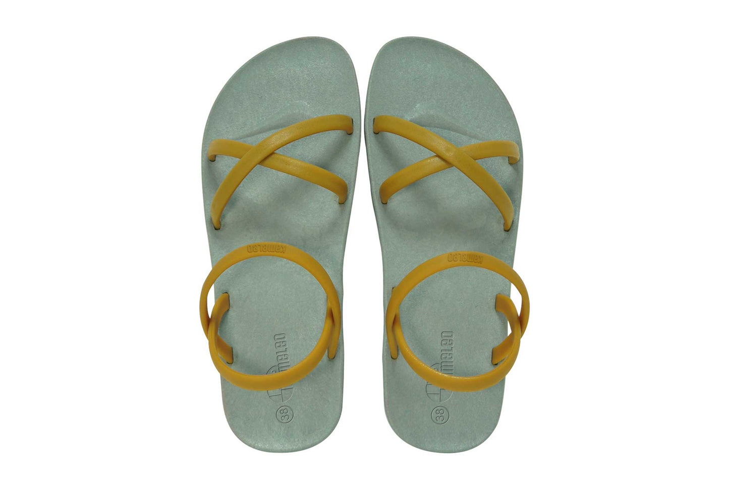 Cross Slim Grey Sole Caramel Strap