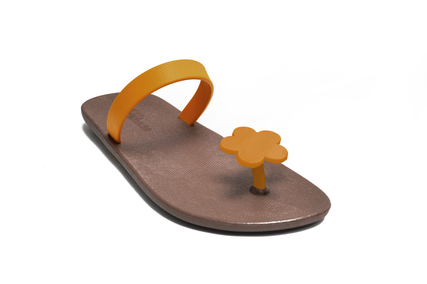 Poppi Flora Brown Sole Caramel Strap