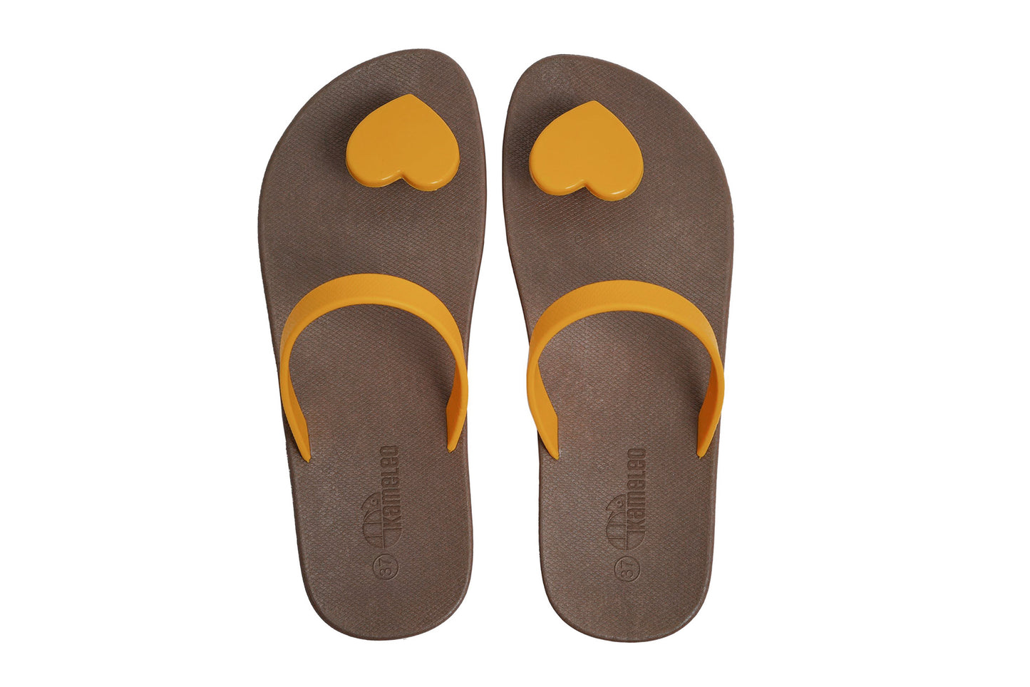Poppi Heart Brown Sole Caramel Strap