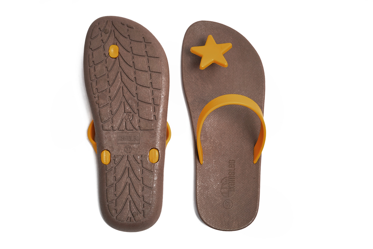 Poppi Star Brown Sole Caramel Strap