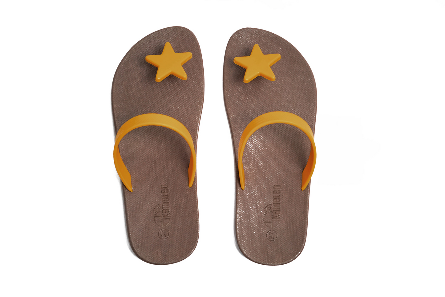 Poppi Star Brown Sole Caramel Strap
