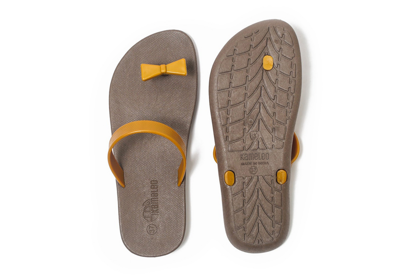 Poppi Bow Brown Sole Caramel Strap