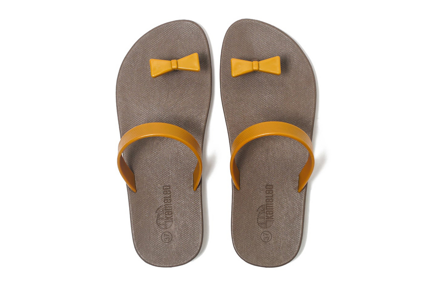 Poppi Bow Brown Sole Caramel Strap
