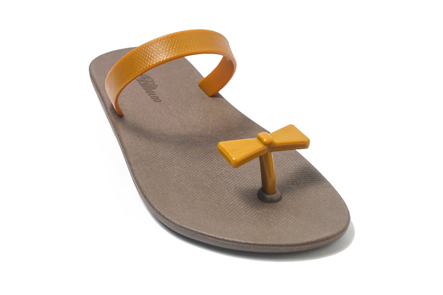 Poppi Bow Brown Sole Caramel Strap