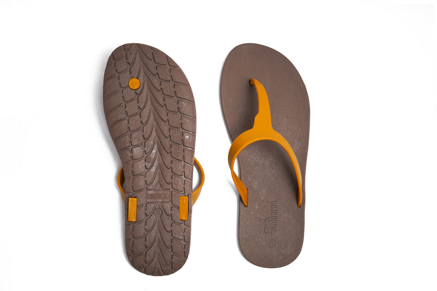 Thongs Brown Sole Caramel Strap