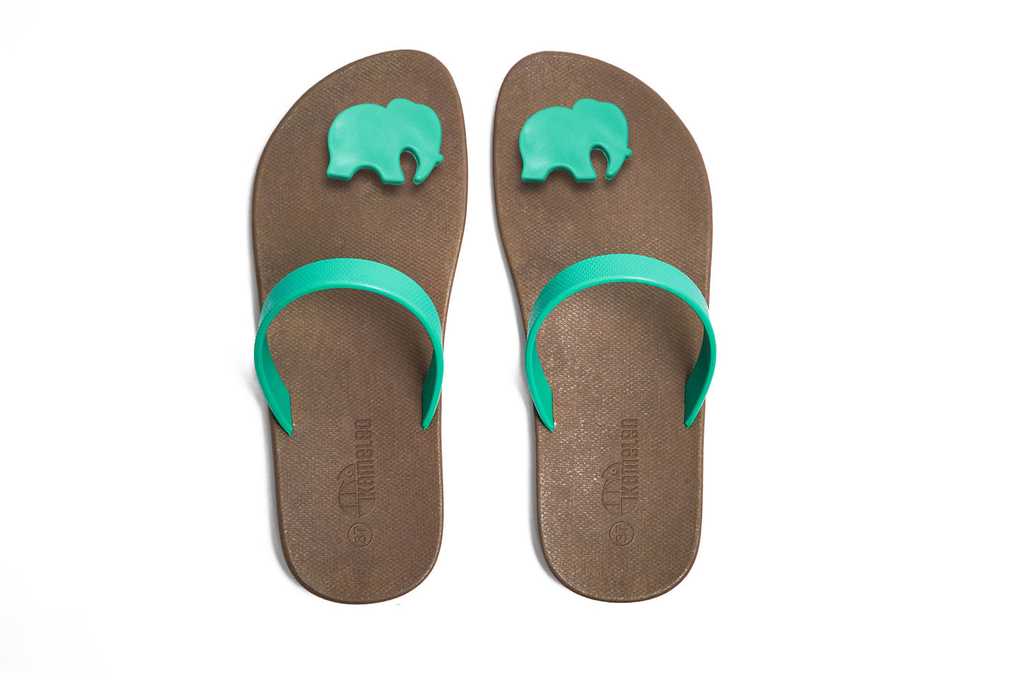 Poppi Ellie Black Sole Green Strap