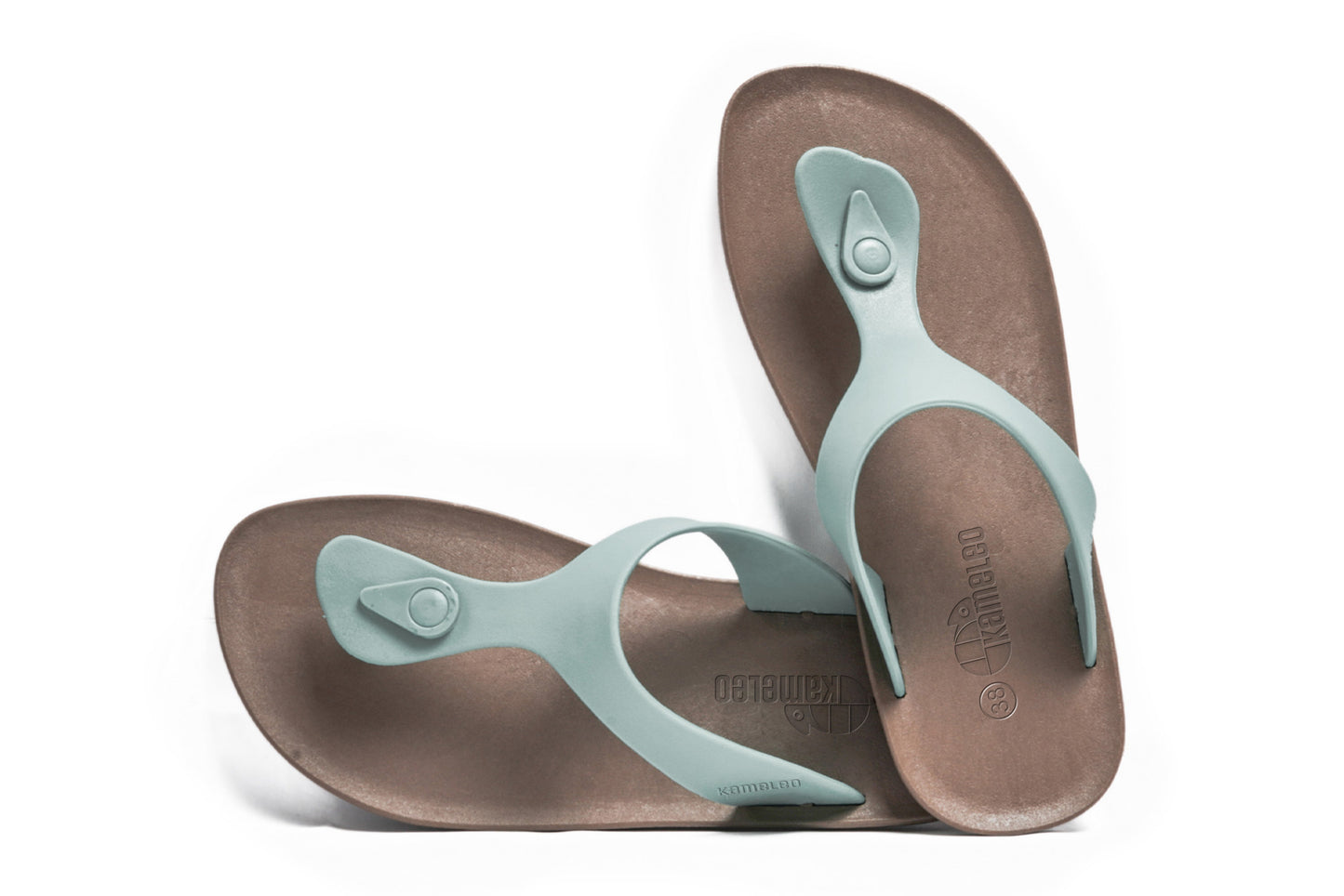 Candy Brown Sole Grey Strap