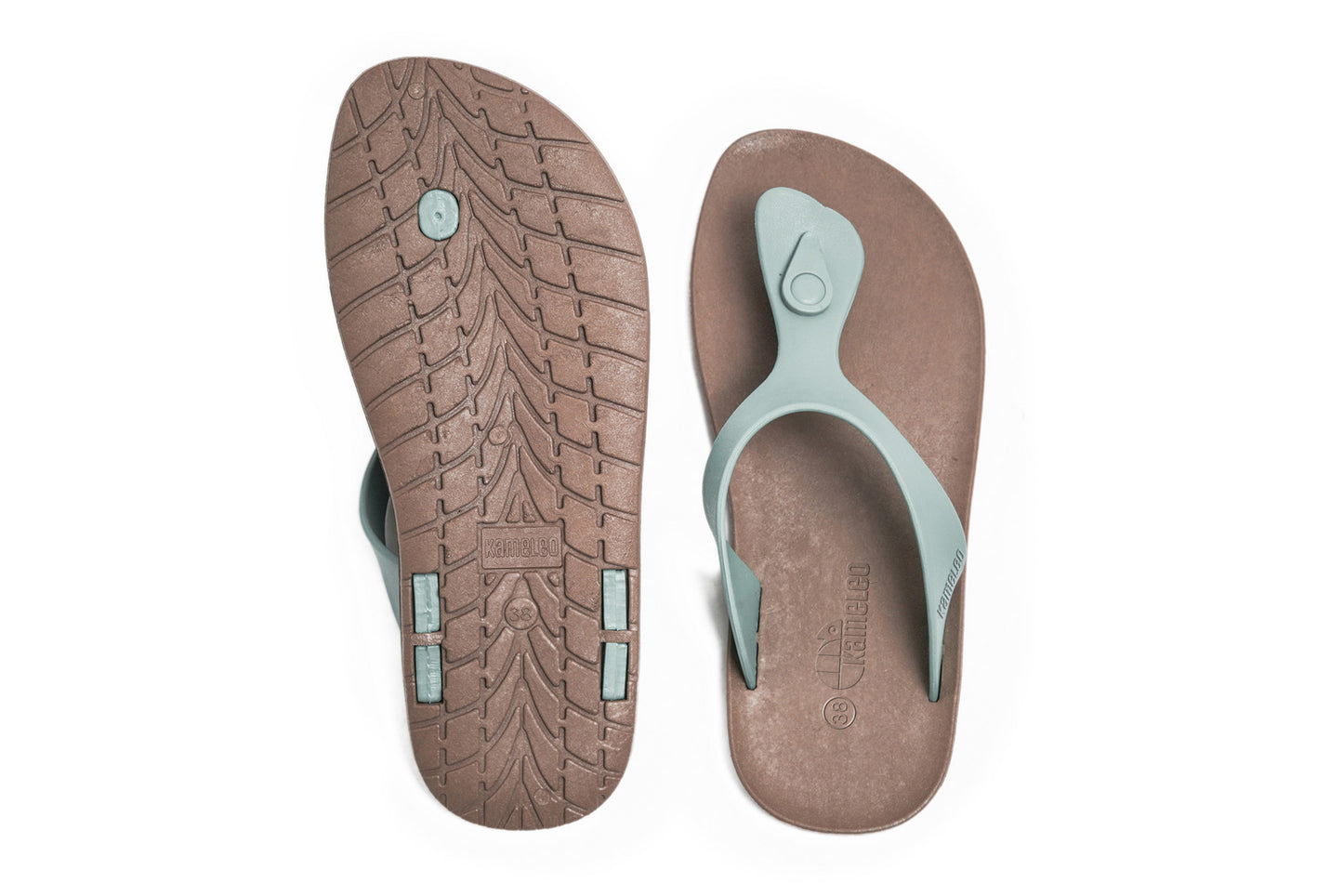 Candy Brown Sole Grey Strap