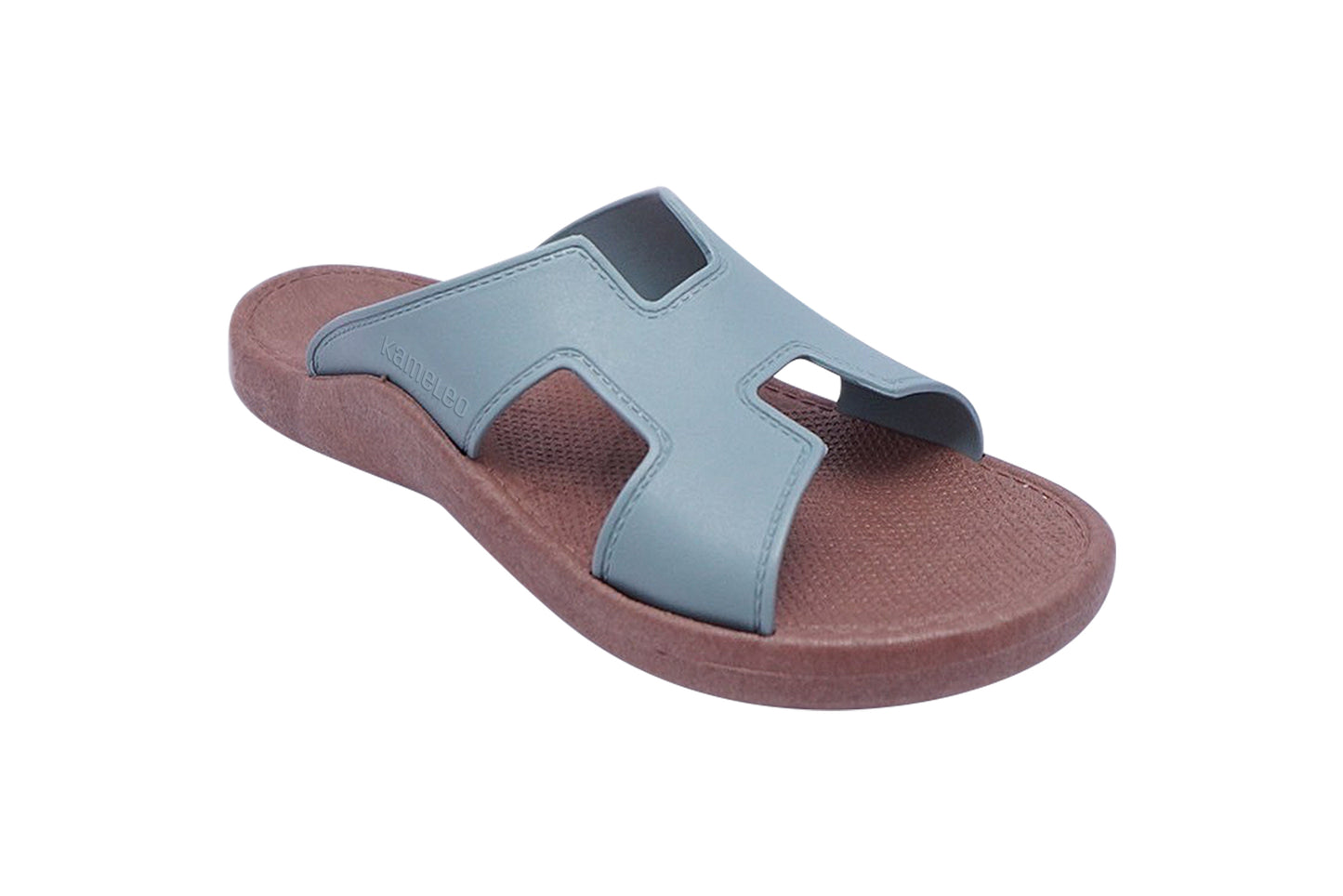 Hermey Brown Sole Grey Strap