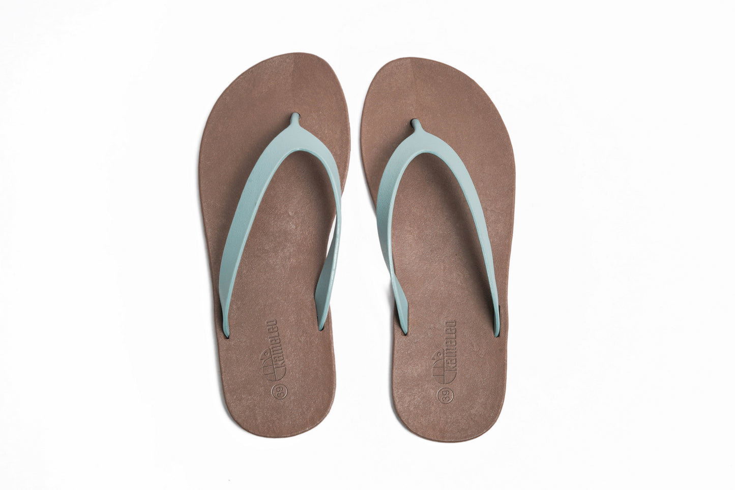 Flippy Brown Sole Grey Strap
