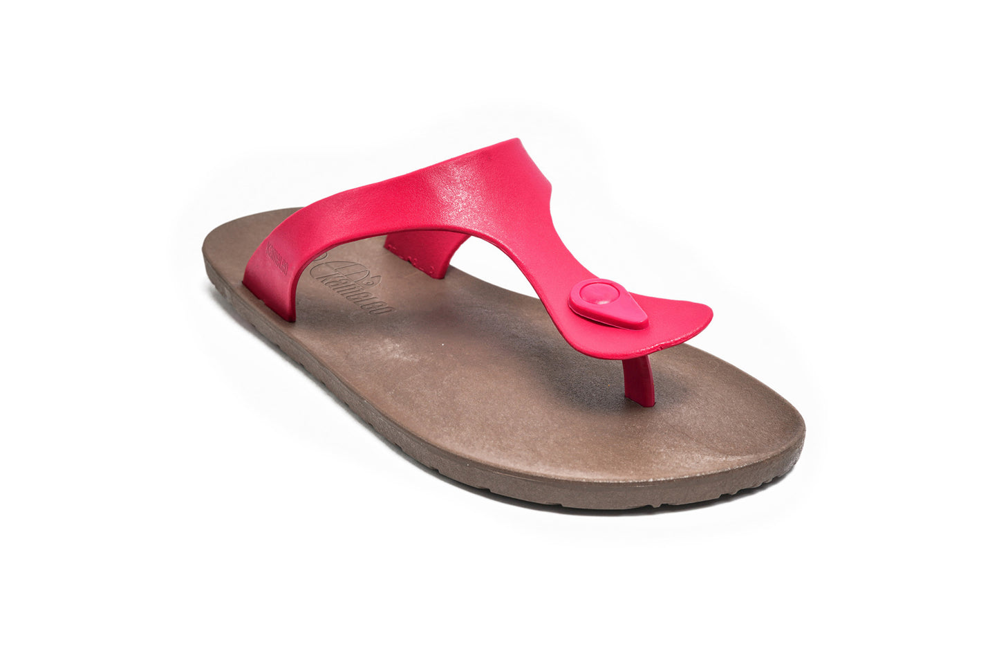 Candy Brown Sole Pink Strap