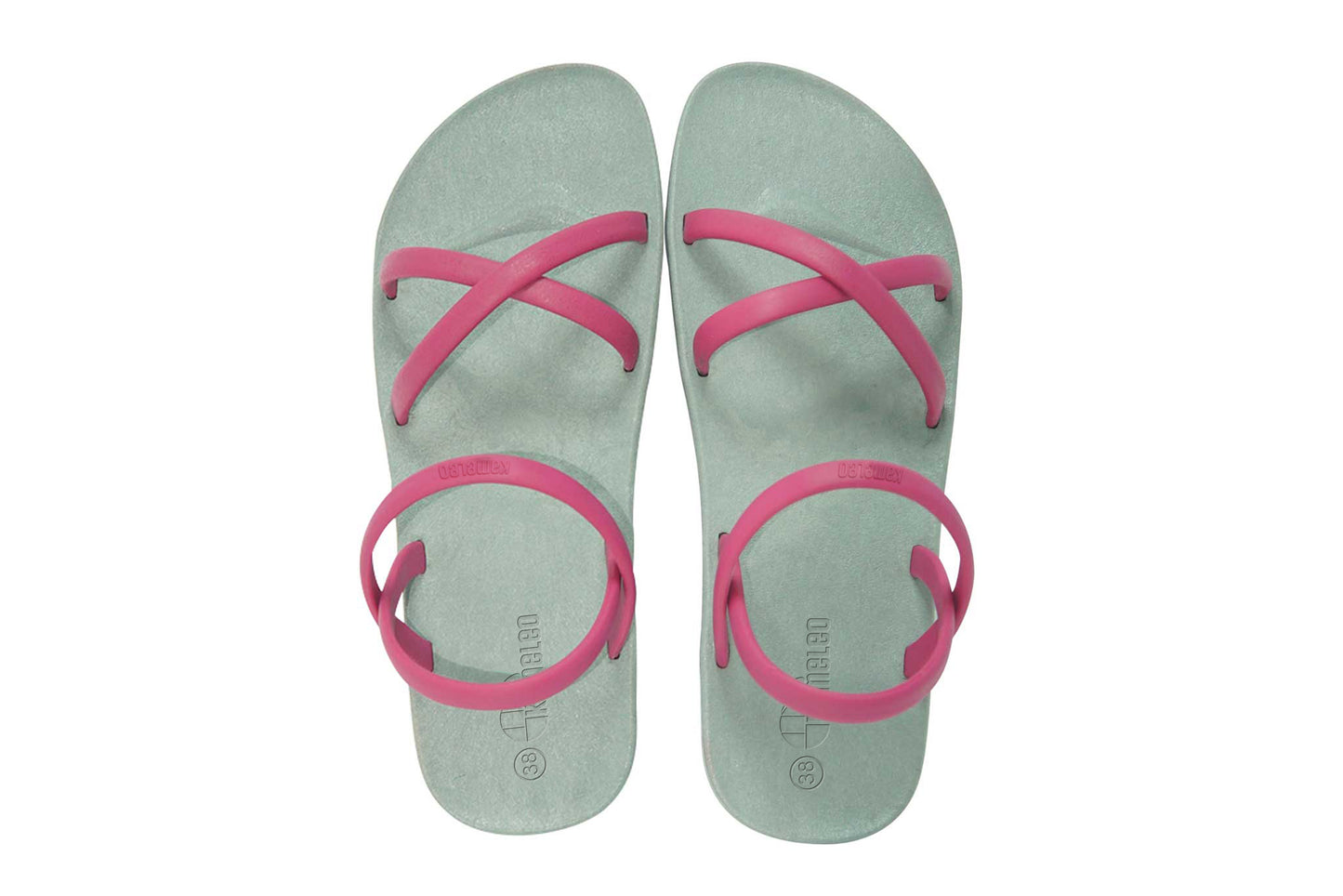 Cross Slim Grey Sole Pink Strap