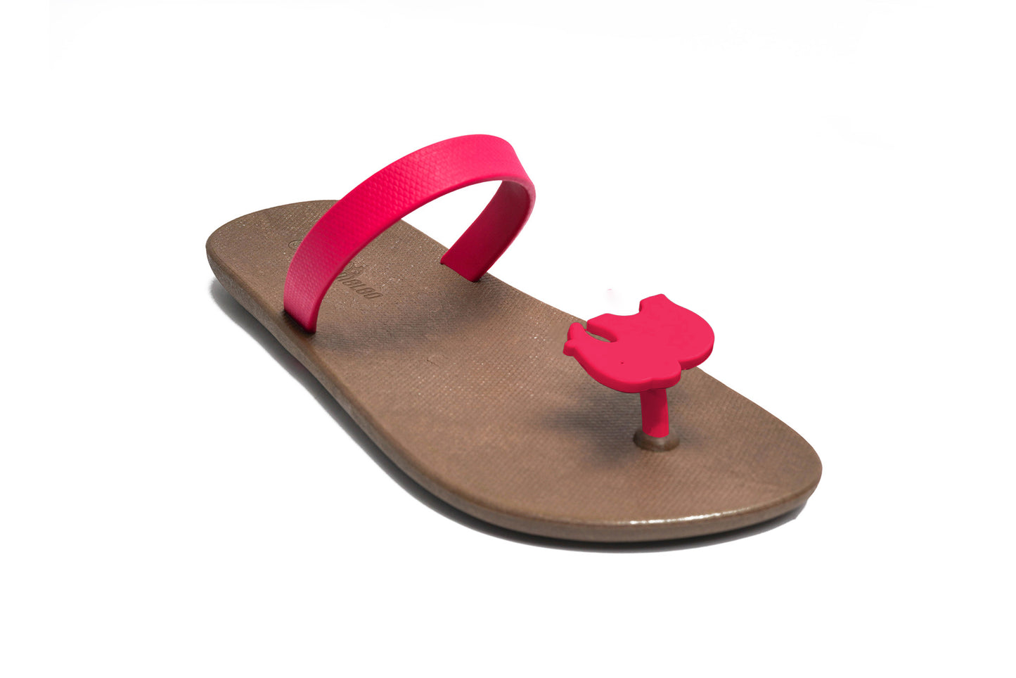 Poppi Ellie Black Sole Pink Strap
