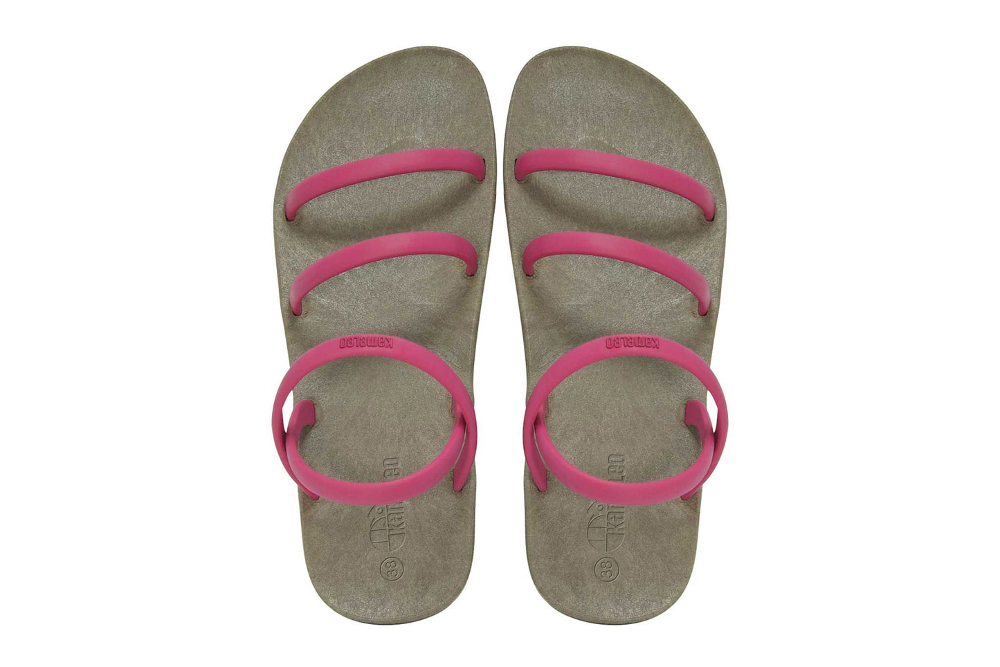 Twin Slim Brown Sole Pink Strap