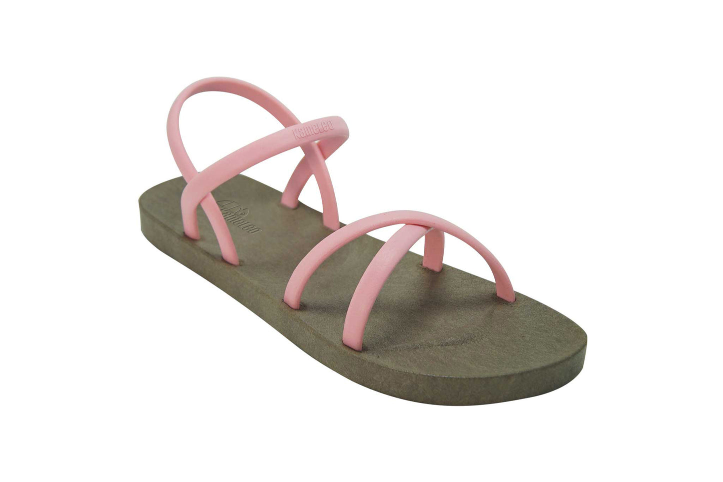 Cross Slim Brown Sole LightPink Strap