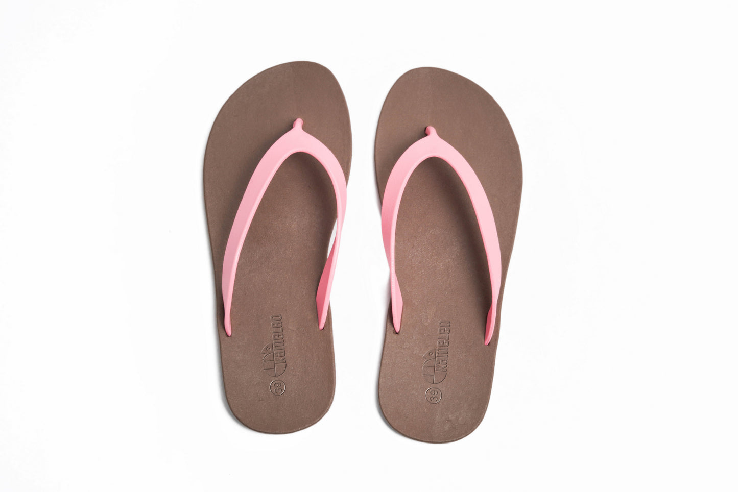 Flippy Brown Sole LightPink Strap