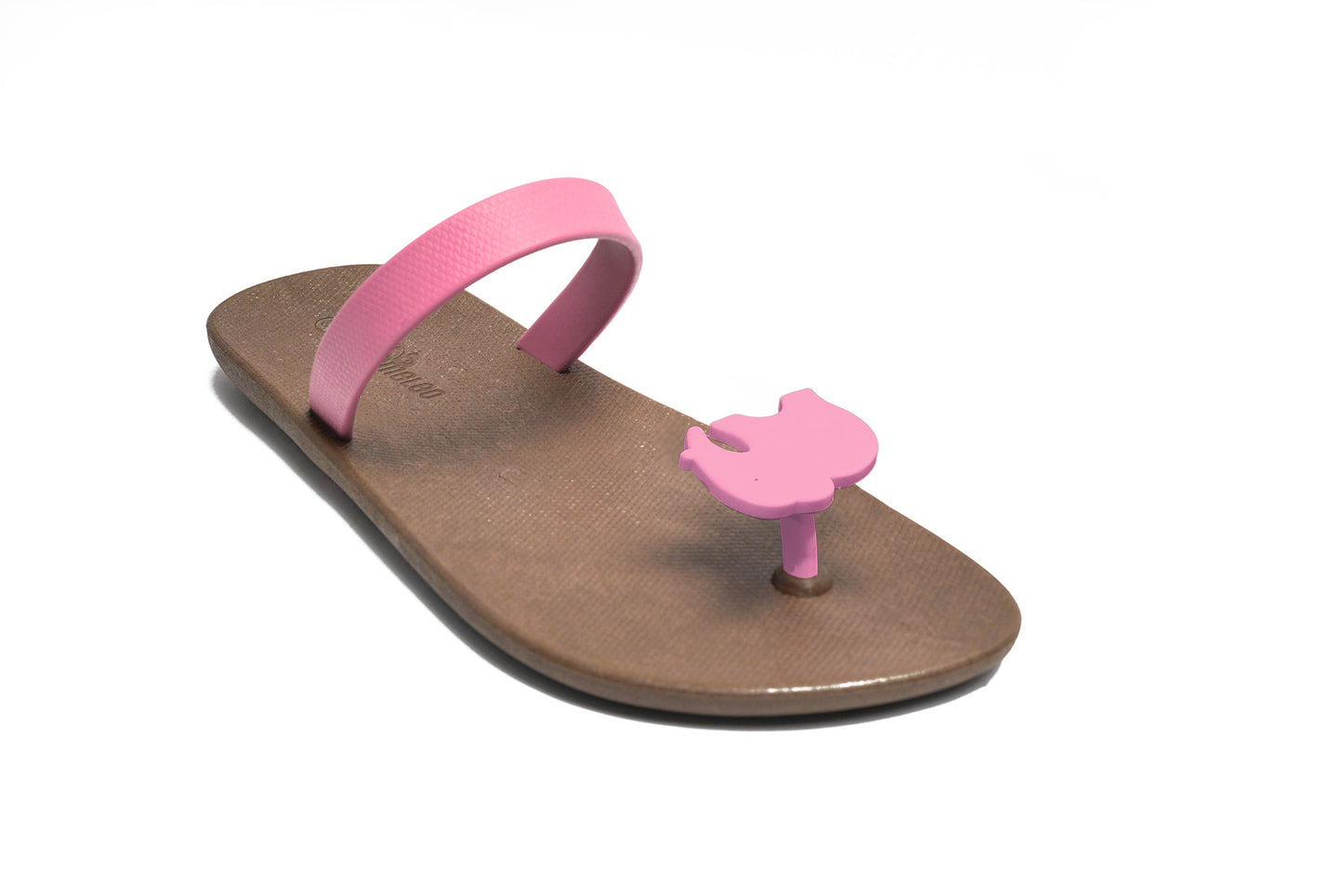 Poppi Ellie Brown Sole LightPink Strap