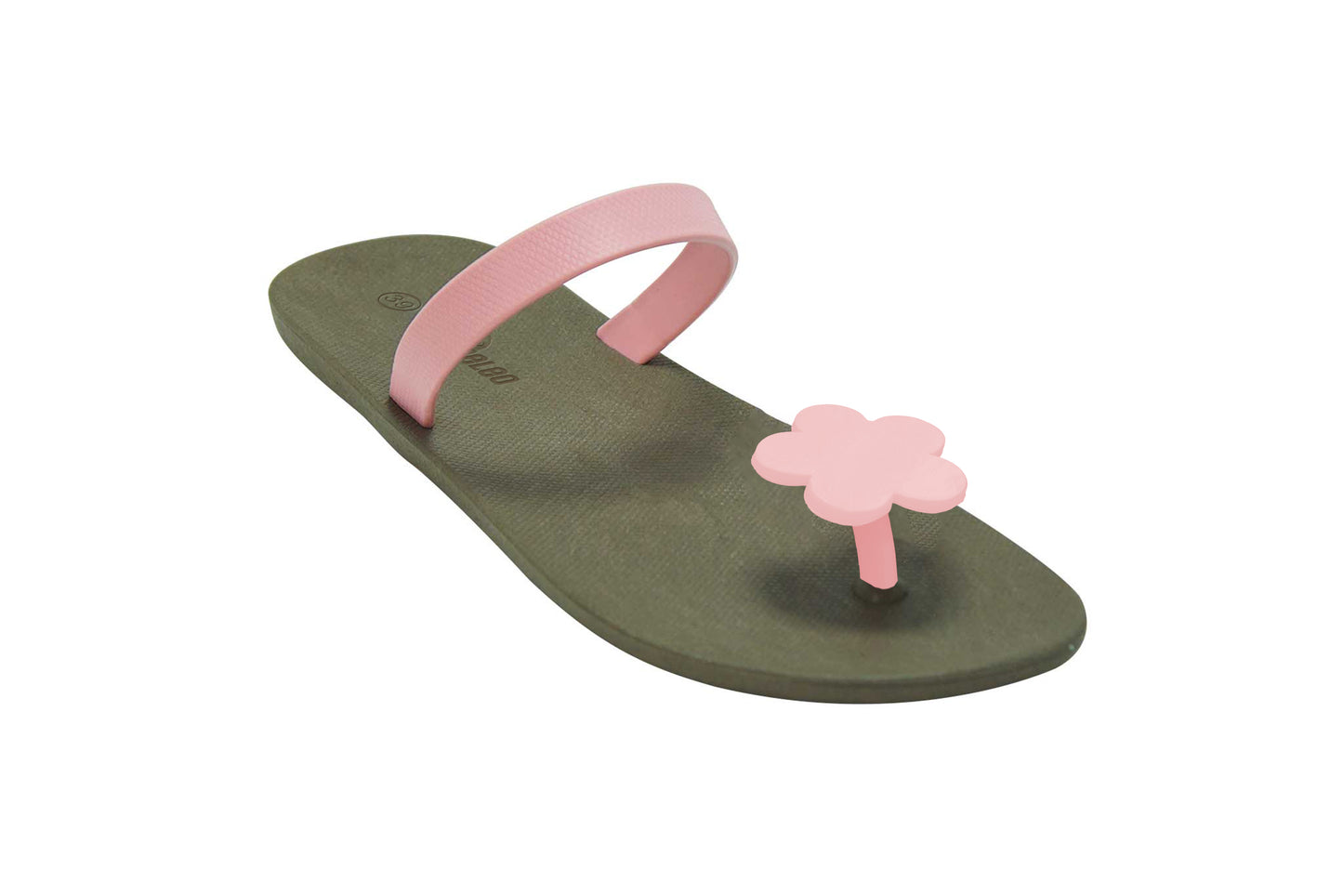 Poppi Flora Brown Sole LightPink Strap