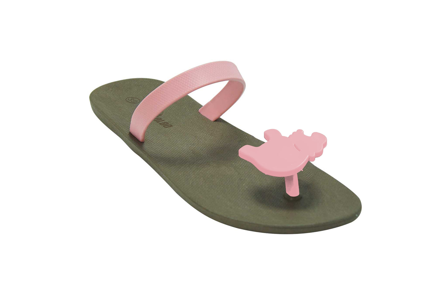Poppi Hippo Brown Sole LightPink Strap