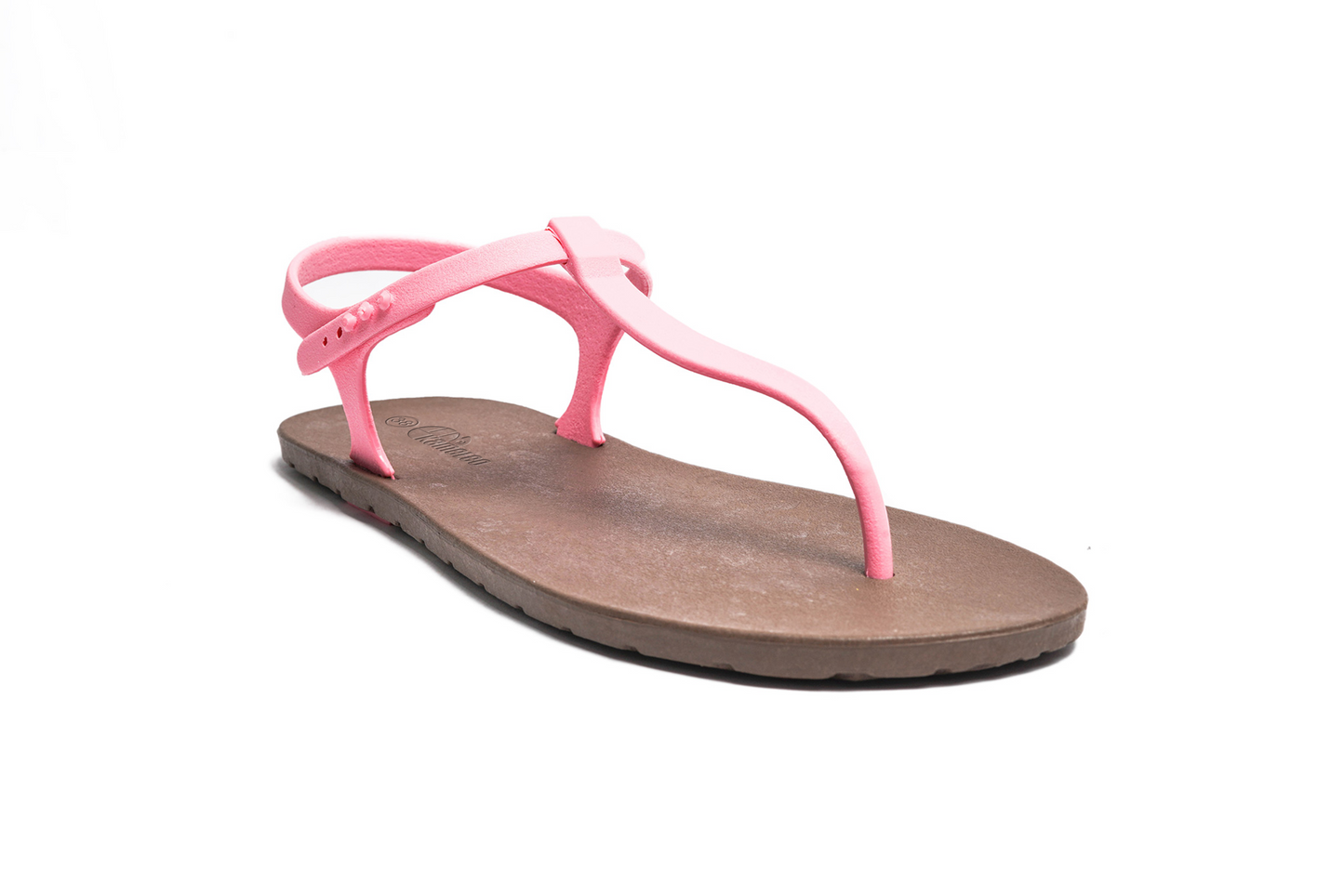 Saily Brown Sole LightPink Strap