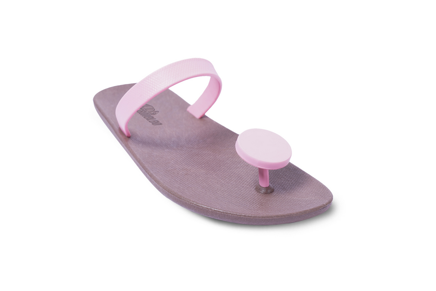 Poppi Dot Brown Sole LightPink Strap