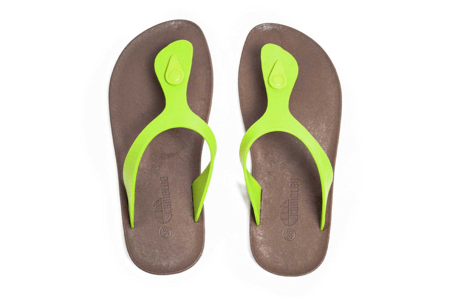 Candy Brown Sole Lime Strap