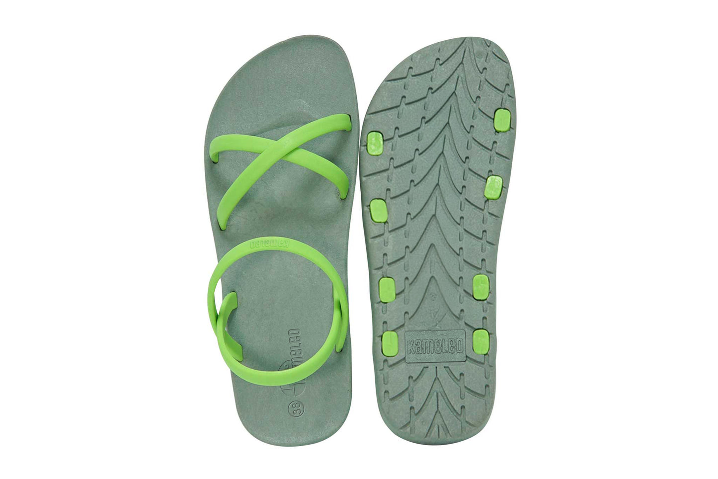 Cross Slim Grey Sole Lime Strap