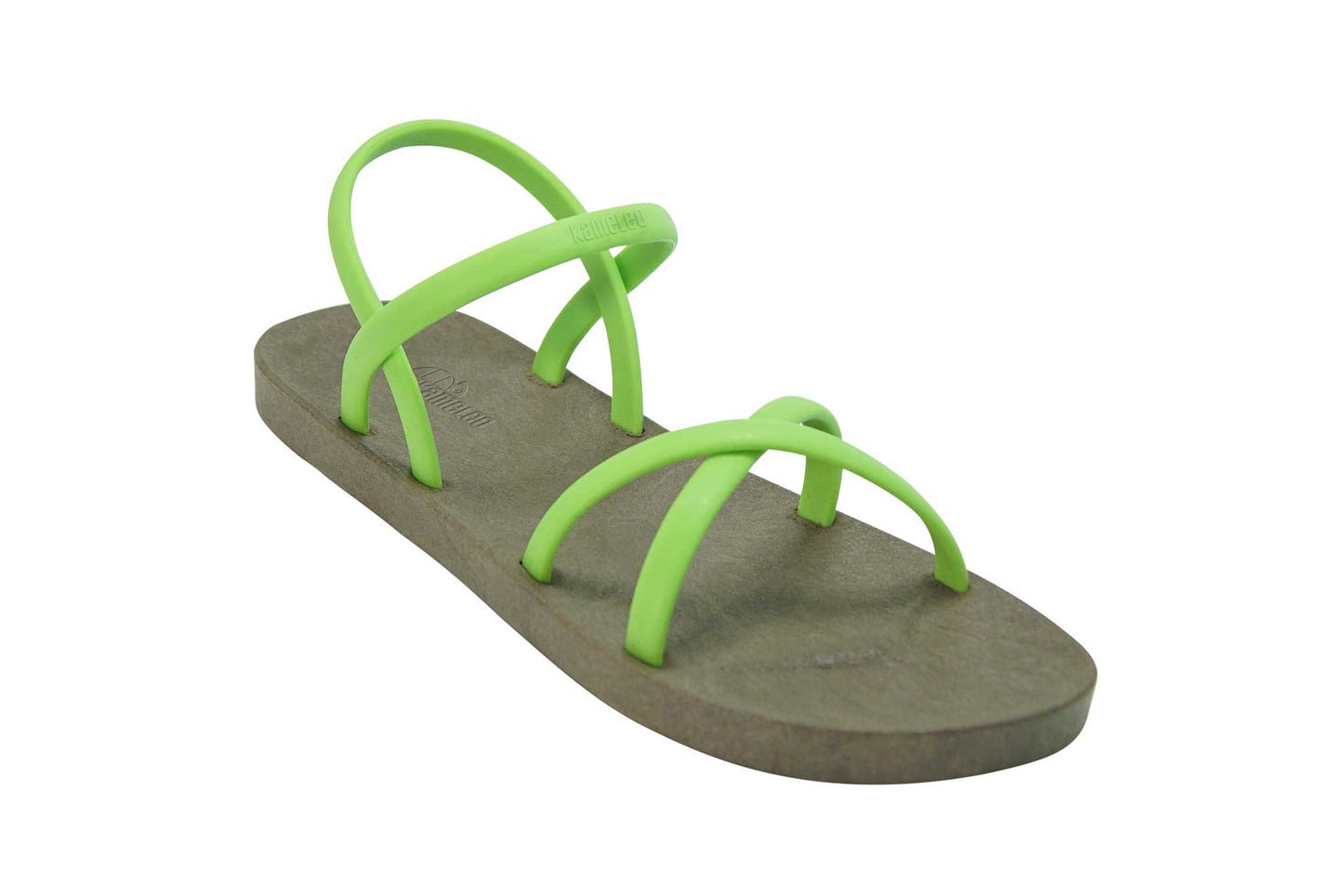 Cross Slim Brown Sole Lime Strap