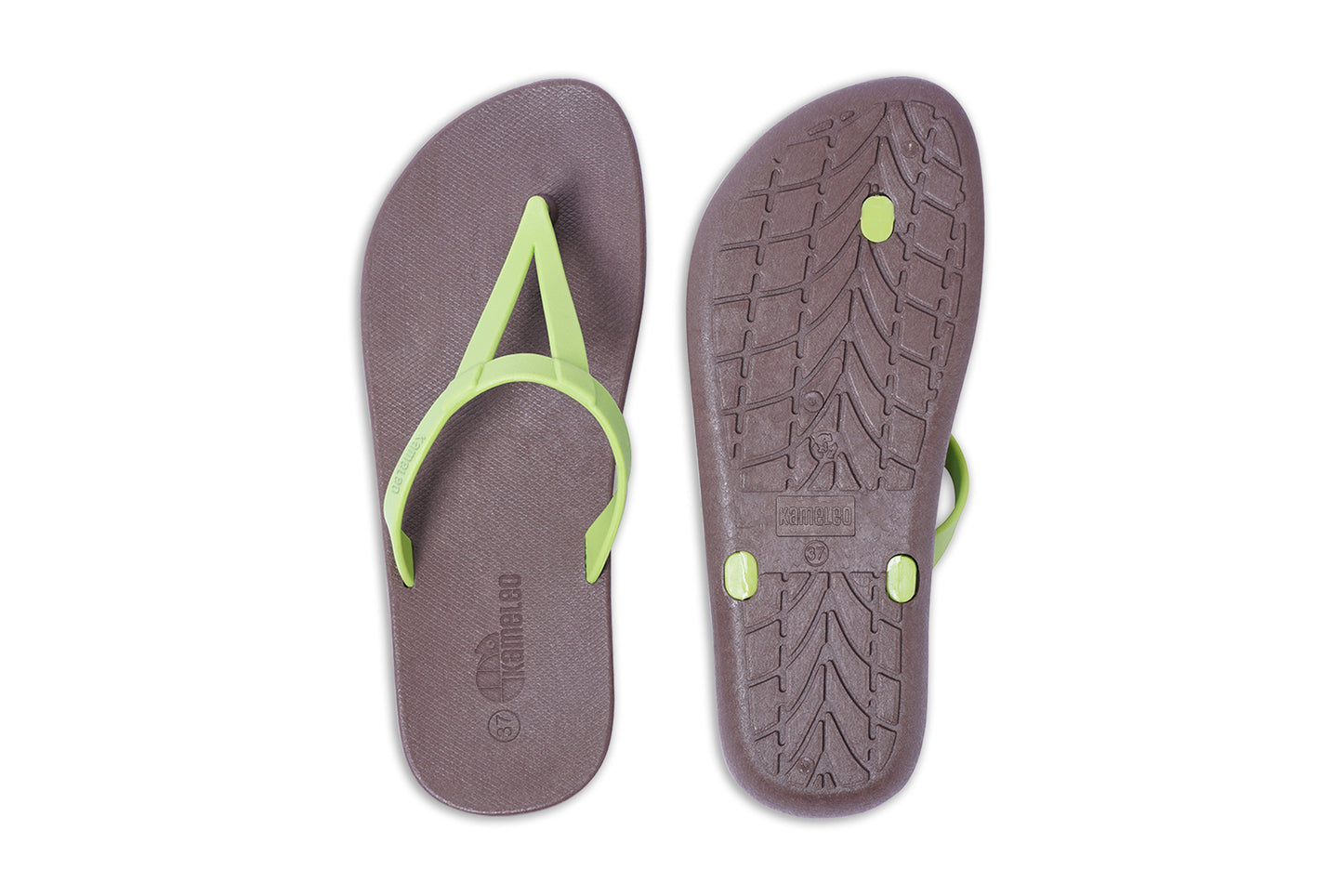 Eiffel Brown Sole Lime Strap