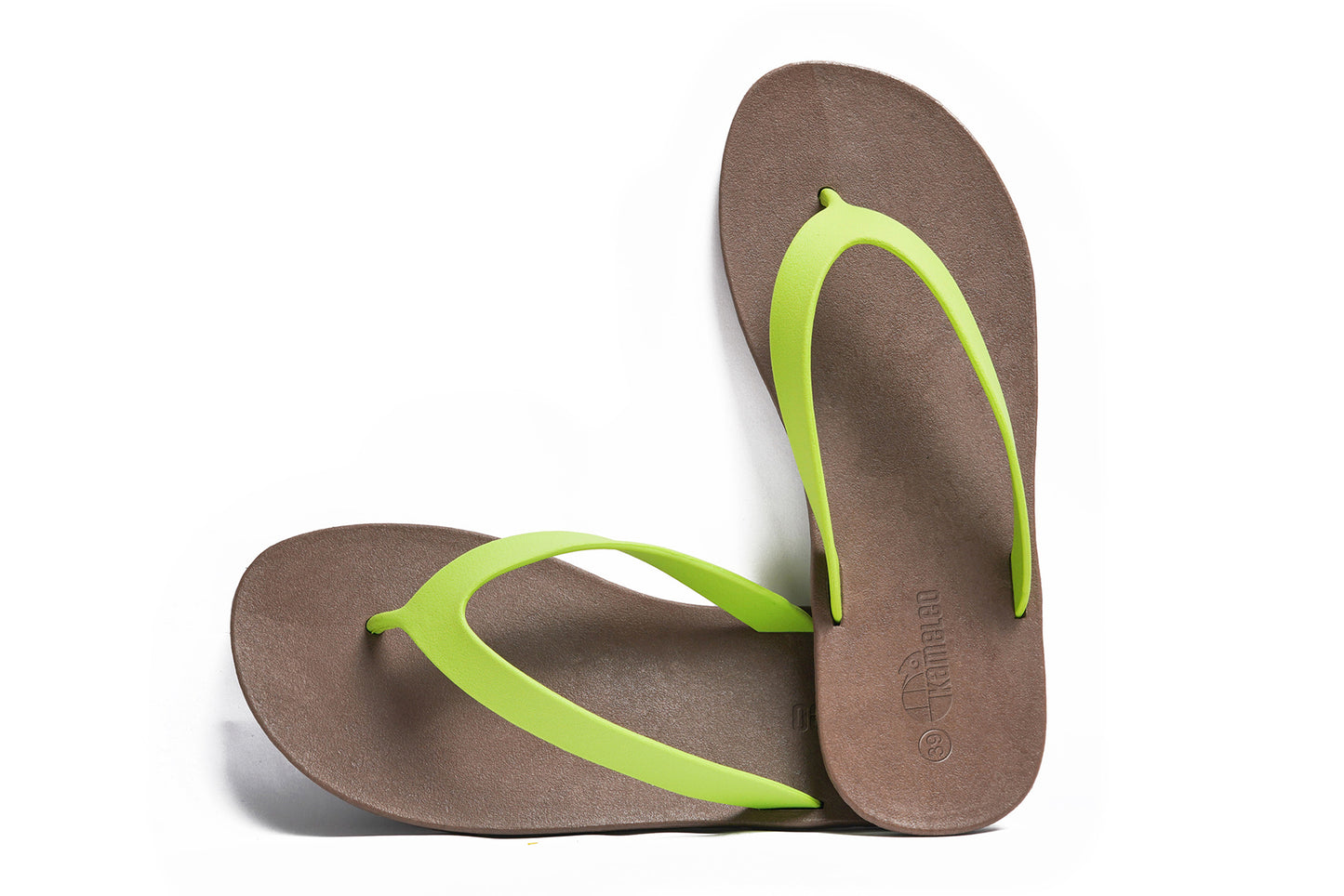 Flippy Brown Sole Lime Strap