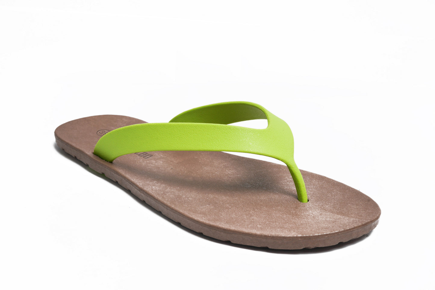 Flippy Brown Sole Lime Strap