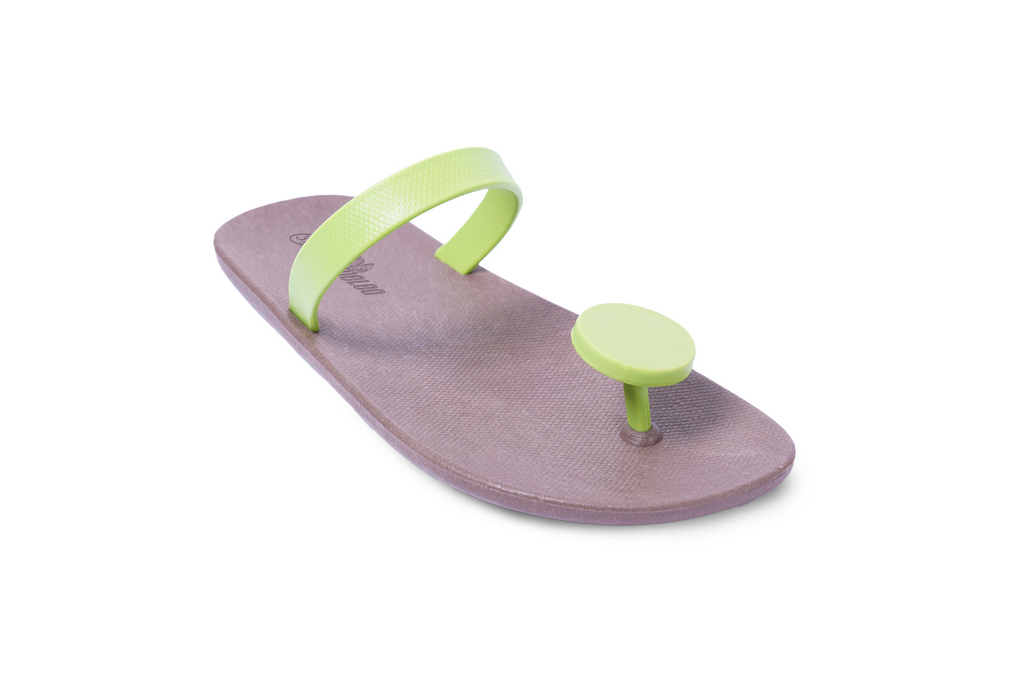 Poppi Dot Brown Sole Lime Strap