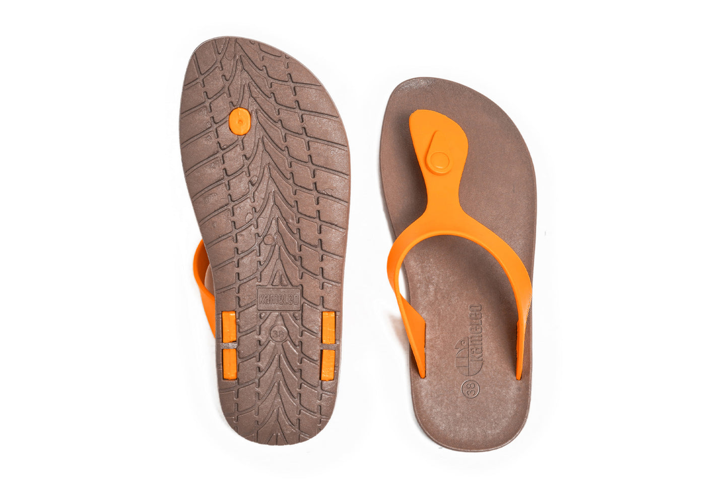 Candy Brown Sole Orange Strap