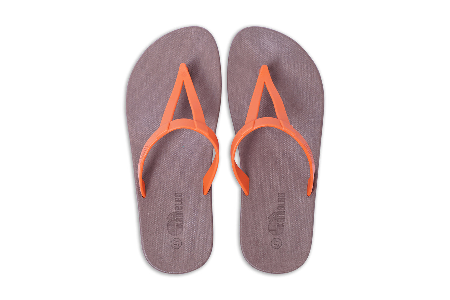 Eiffel Brown Sole Orange Strap
