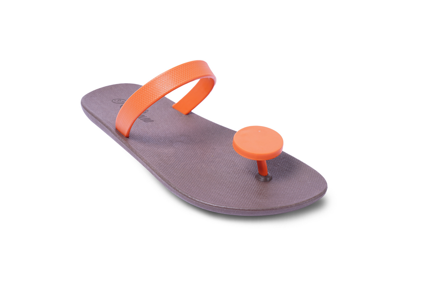 Poppi Dot Brown Sole Orange Strap