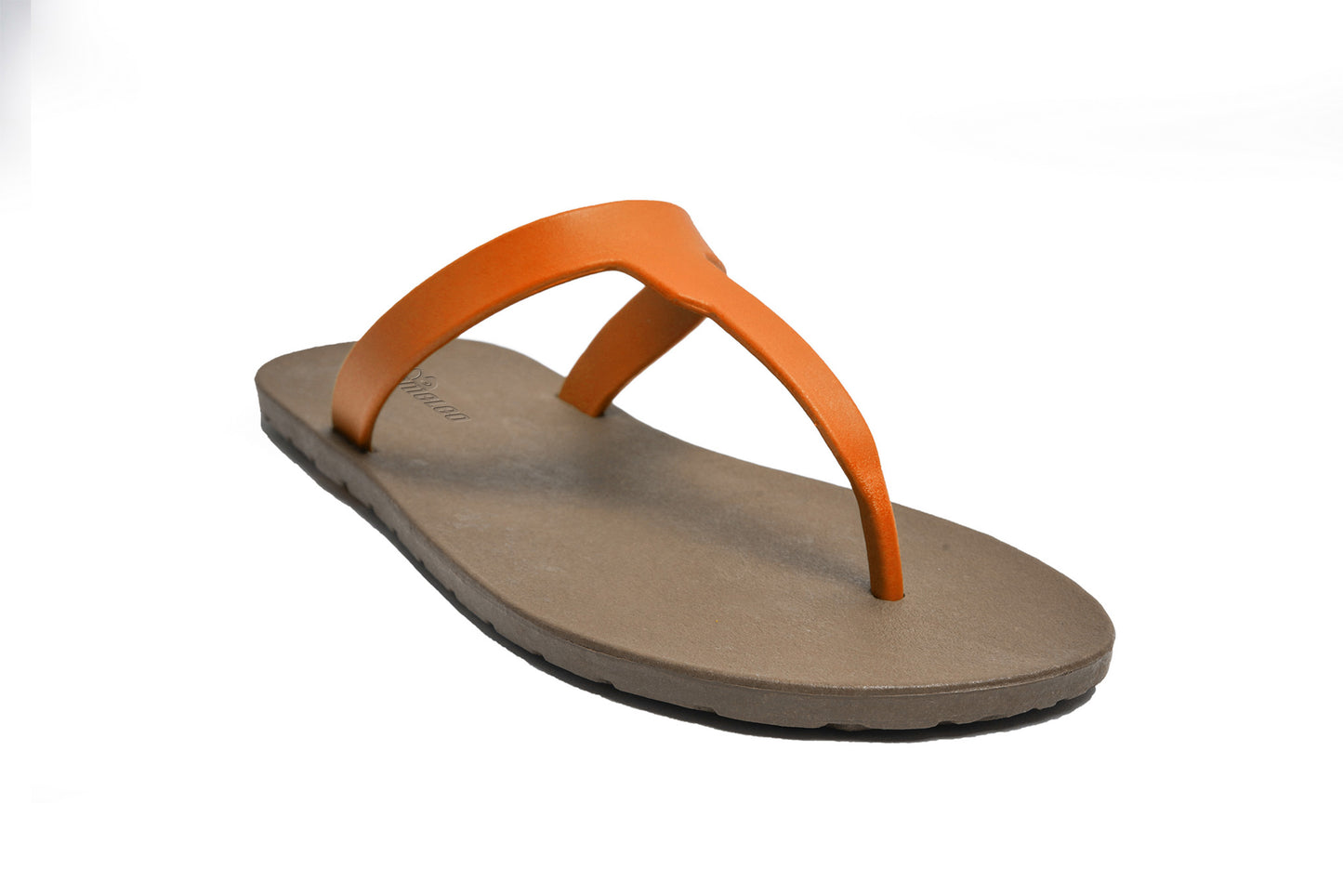 Thongs Brown Sole Orange Strap