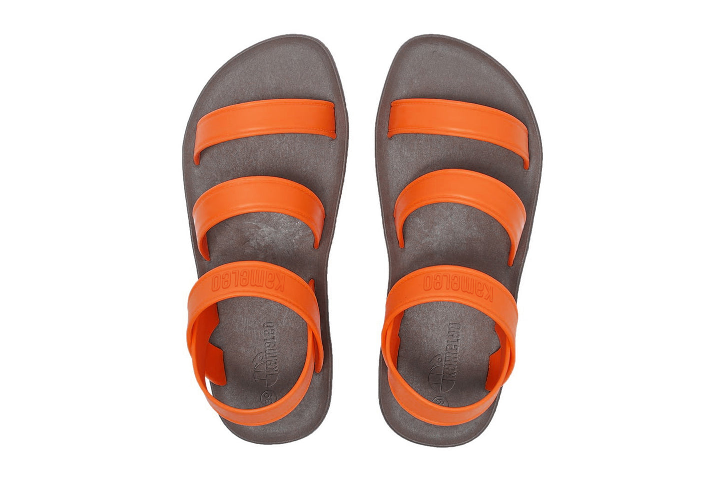 Twin Plus Brown Sole Orange Strap
