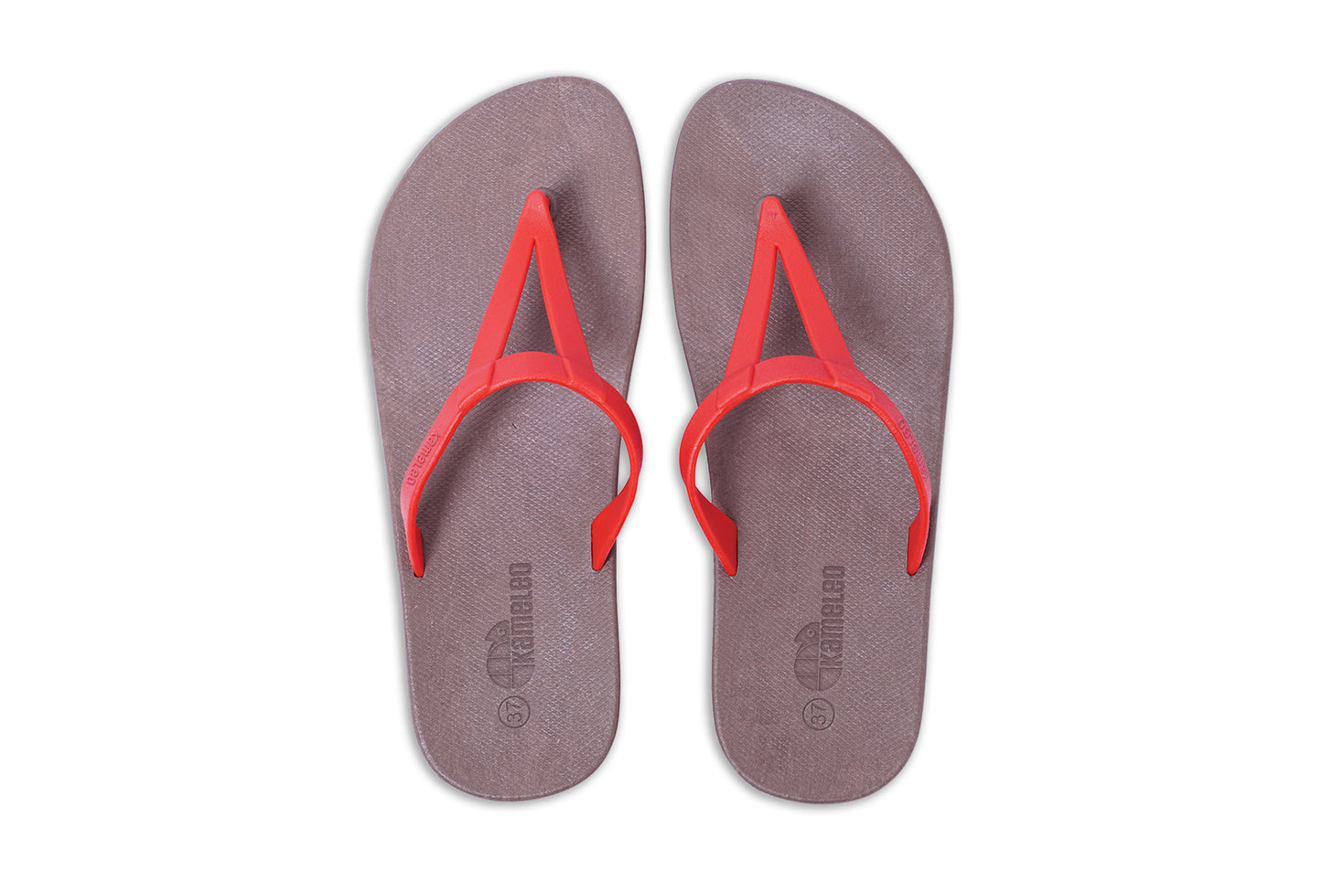 Eiffel Brown Sole Red Strap