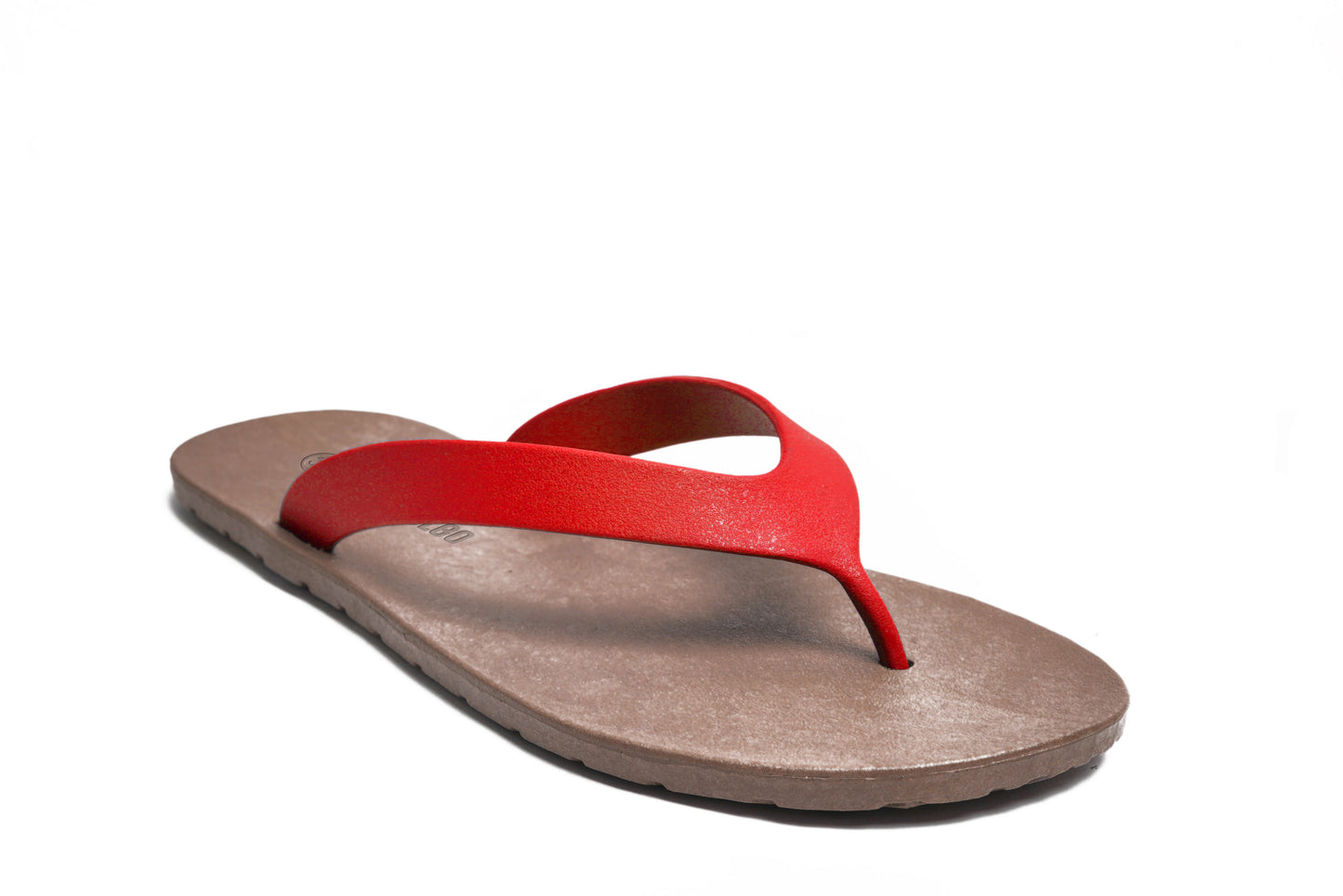 Flippy Brown Sole Red Strap