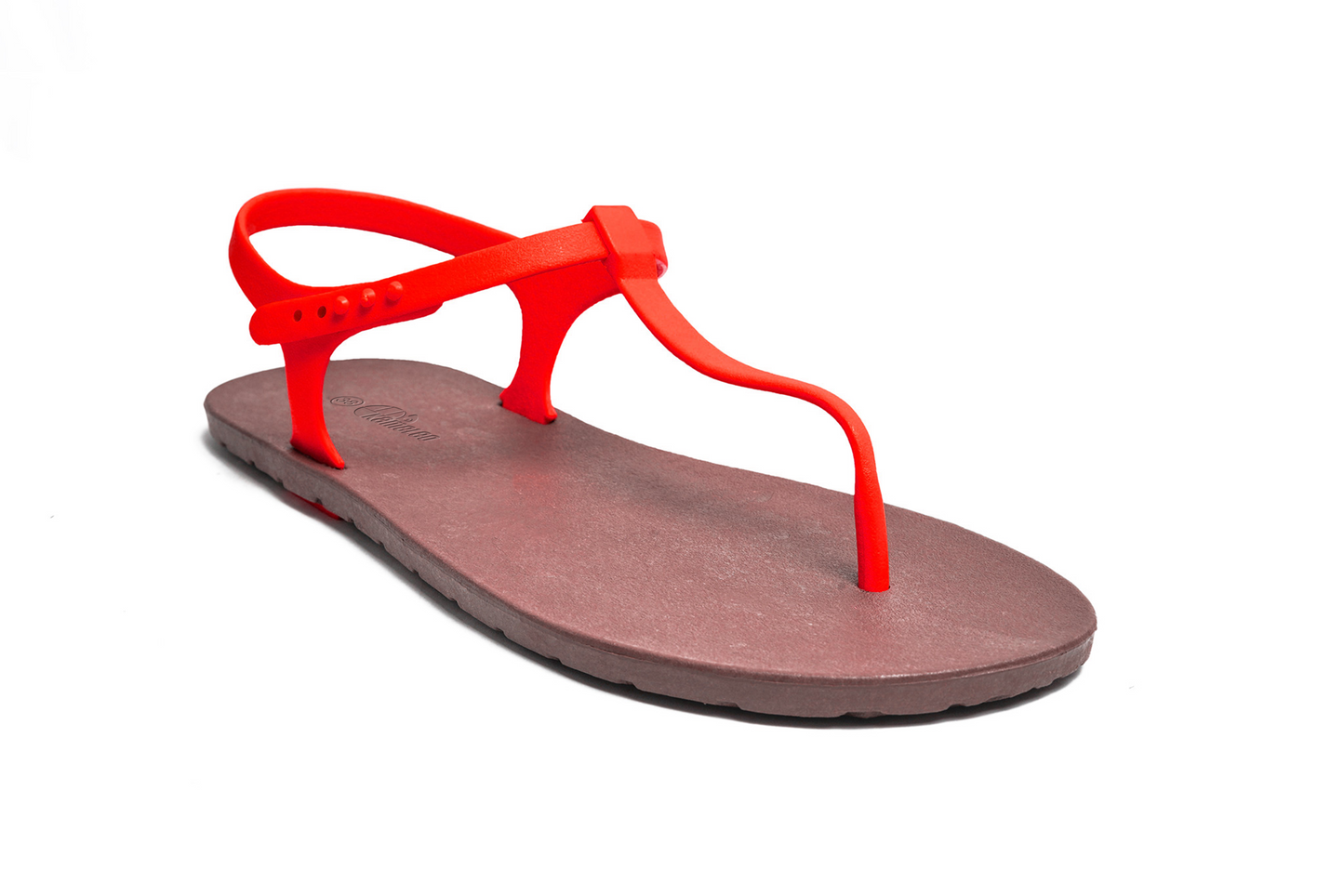 Saily Brown Sole Red Strap