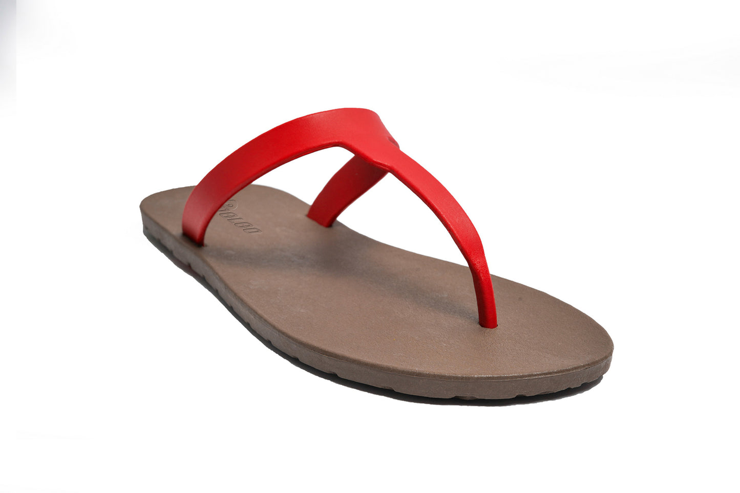 Thongs Brown Sole Red Strap
